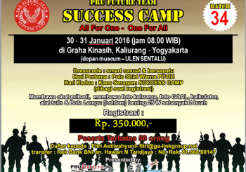 SUCCESS CAMP BATCH 34 YOGYAKARTA