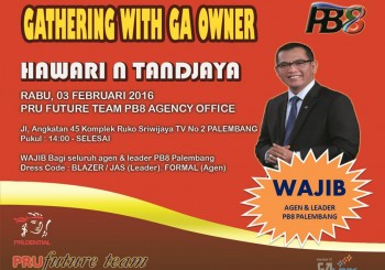 GATHERING WITH GA OWNER (BERSAMA BAPAK HAWARI N TANDJAYA)