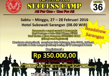 SUCCESS CAMP Region 1 – Batch 36, Roadshow Sarangan