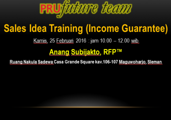 SALES IDEO TRAINING 25 FEB 2016