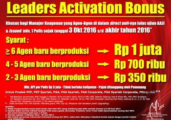 LEADERS ACTIVATION BONUS