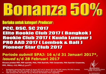 BONANZA 50 %