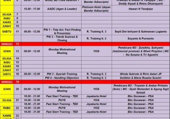 AGENDA YOG FEBRUARI 2017