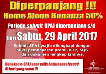 HOME ALONE BONANSA 50% – DIPERPANJANG