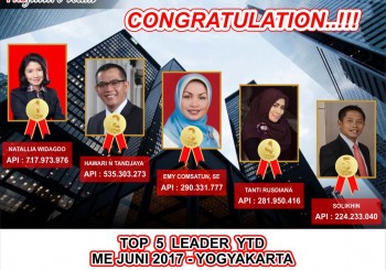 TOP 5 LEADER YTD ME JUNI 2017 – YOGYAKARTA