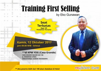 TRAINING FIRST SELLING – YOG