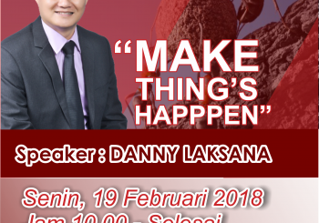 M3 MG1 “Make Thing’s Happen” | Senin 19 Februari 20018